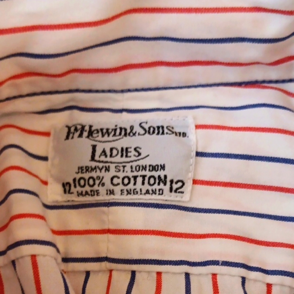 VIntage Red White & Blue Dress Shirt - Picture 6 of 6